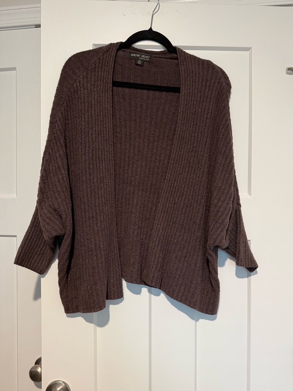 BAREFOOT DREAMS Chocolate Brown Cardigan - Women’s S/M